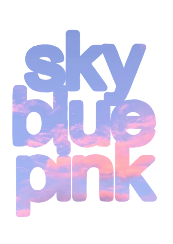 sky blue pink